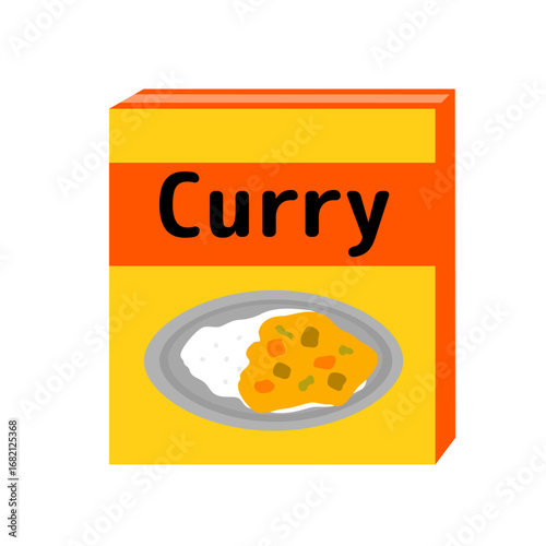 レトルトカレーのイラスト
