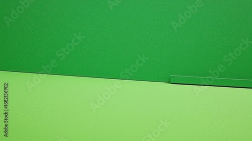 Abstract Background in Shades of Green with a Dotted Dark Line Dividing a Textured Design Suitable for Graphic Overlays and Presentations