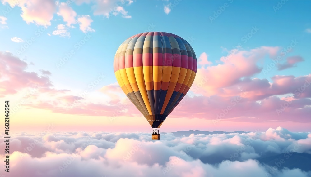 Fototapeta premium hot air balloon in sky
