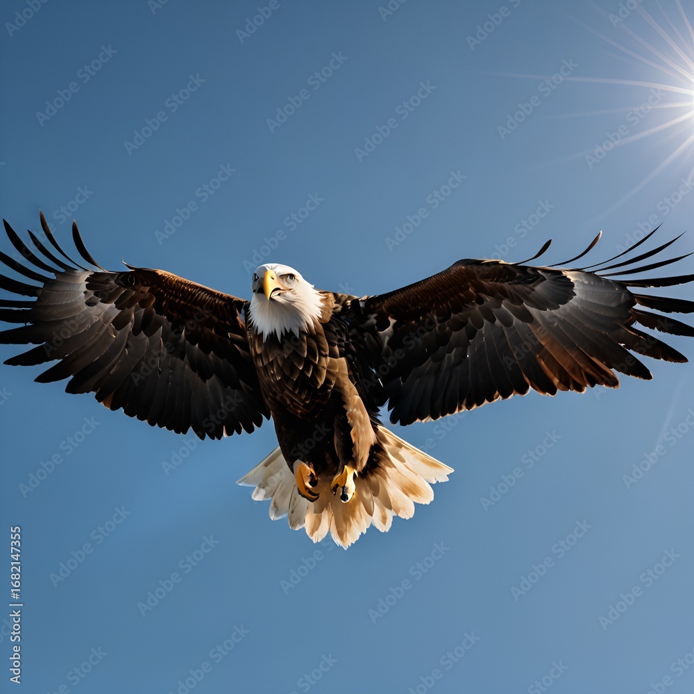 Obraz premium american bald eagle, Generate AI