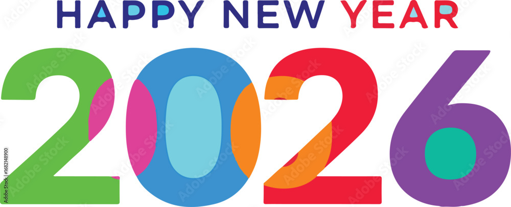 Fototapeta premium new year 2026 vector