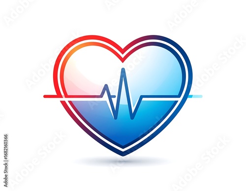 Wallpaper Mural Heartbeat logo with vibrant colors Torontodigital.ca