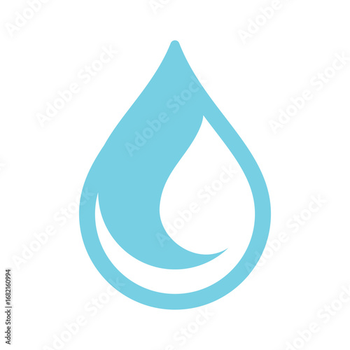 fresh blue water drop design