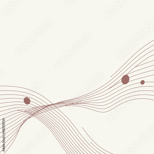 Abstract Brown and Beige Wave Pattern Background