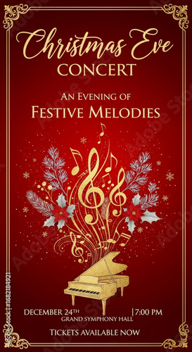 Christmas Eve Music Concert Flyer Template