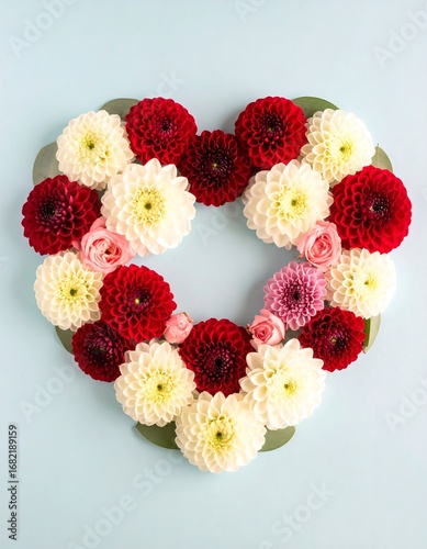 Wallpaper Mural Heart-shaped flower arrangement (1) Torontodigital.ca