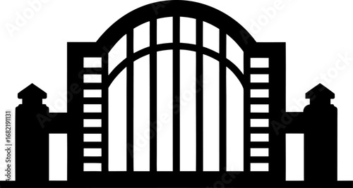 Rustic Wooden Farm Gate Icon