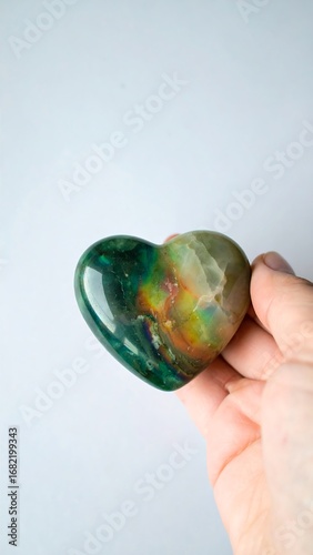 Wallpaper Mural Heart-shaped multicolored stone Torontodigital.ca