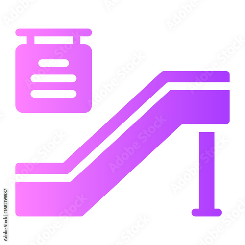 escalator gradient icon