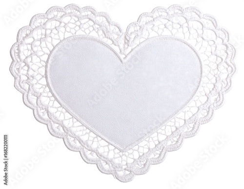 Heart-shaped doily