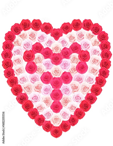 Wallpaper Mural Heart-shaped rose arrangement Torontodigital.ca