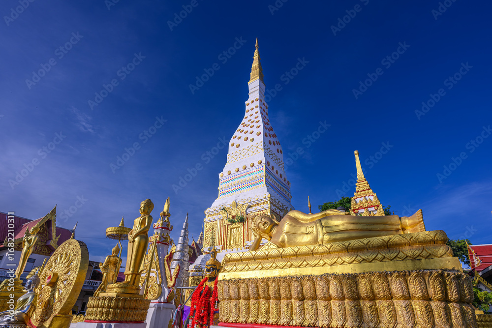 Fototapeta premium Phra That Nakhon is a Pagoda of Mahathat temple in Nakhon Phanom, Thailand.