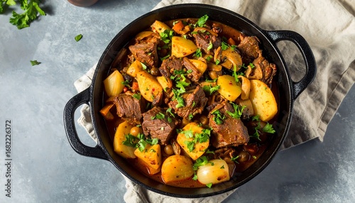 Wallpaper Mural Hearty stew with potatoes and meat (1) Torontodigital.ca