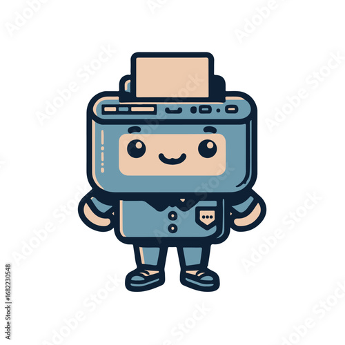 Ilustration cute print boy