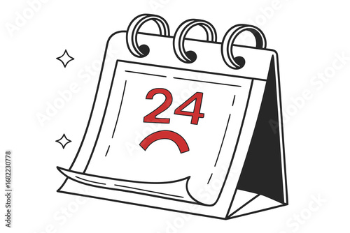 flat-outline-vector-icon-of-christmas-eve-calendar
