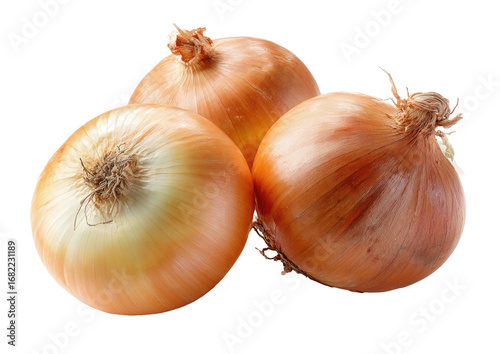 Wallpaper Mural Three whole, golden-tan onions clustered together Torontodigital.ca