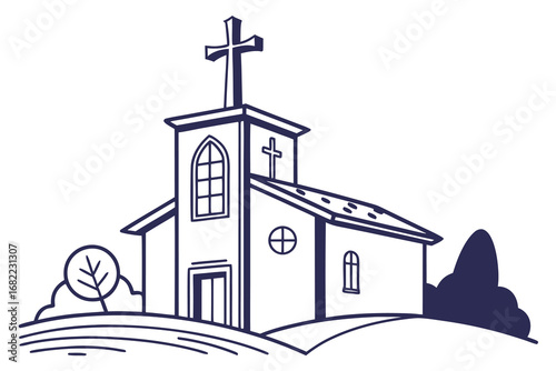 icon-of-christmas-eve-midnight-church-service-cros.