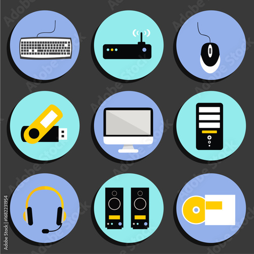 Technology icons collection