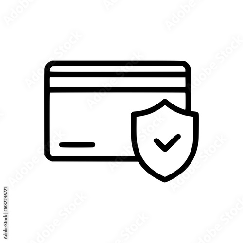 Secure payment icon representing financial safety and data protection