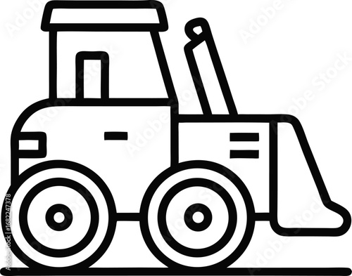 bulldozer Icon outline icon
