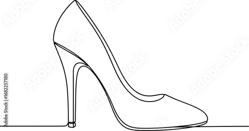  see this second image too it's another line drawing of a high-heeled shoe