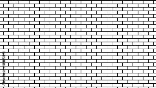 black ceramic tiles wallpaper. white brick wall used for background. White wall texture brick architecture construction rock stonework retro surface wallpaper. 