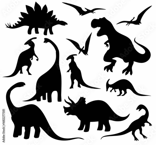 Dinosaurs Silhouettes Set.eps