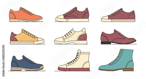 Collection of stylish footwear for everyday wear and special occasions showcasing diverse designs and comfortable options