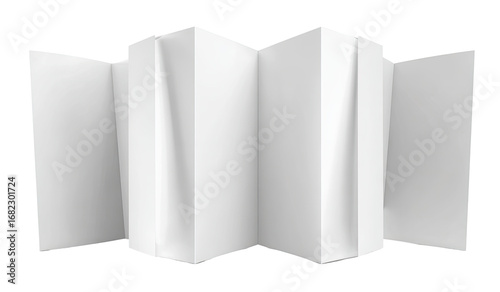 Folded white display panel