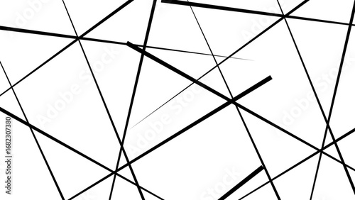 Random chaotic lines abstract geometric pattern texture. Black chaotic lines of modern design. flat vector illustration isolated on white background.
 
