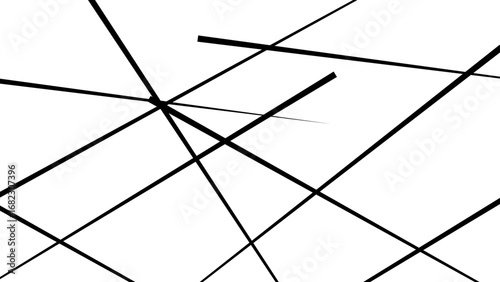 Random chaotic lines abstract geometric pattern texture. Black chaotic lines of modern design. flat vector illustration isolated on white background.
 