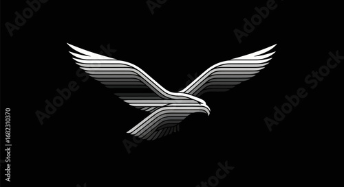 Eagle Graphic Design Minimalist Style Powerful Image.