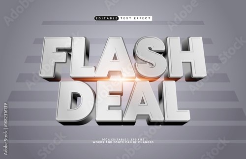 flash deal editable text effect