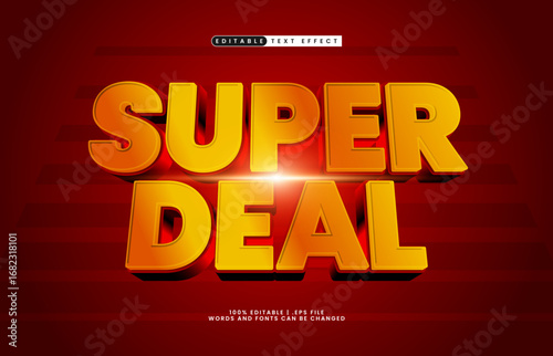 super deal editable text effect
