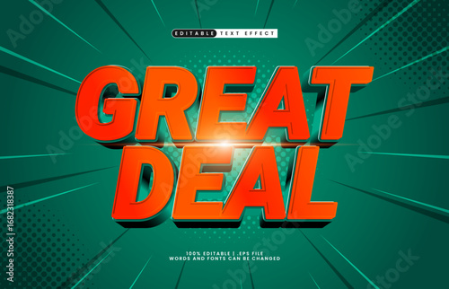 great deal editable text effect