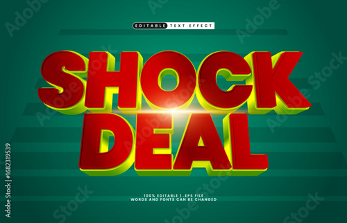 shock deal editable text effect