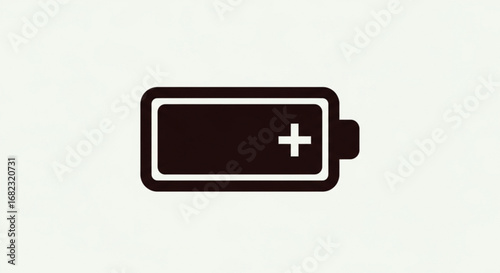 Battery charge level indicator icon vector illustration for mobile phone energy power source technology design