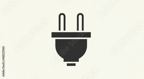 Electric power plug vector illustration for electrical outlet connection and supply design needs