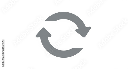 Refresh icon vector image for reload and update concept with arrow cycle symbol for web and graphic design use