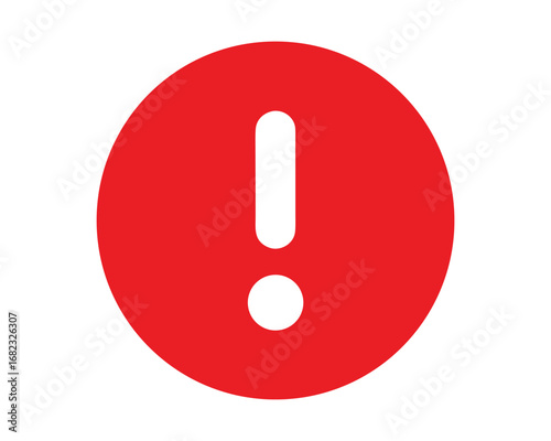 Red Circle Exclamation Mark Warning Icon