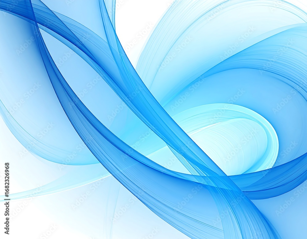 Fototapeta premium Abstract blue wave design (3)