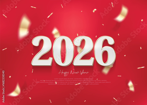 Classic number 2026, congratulations on the 2026 new year celebration.