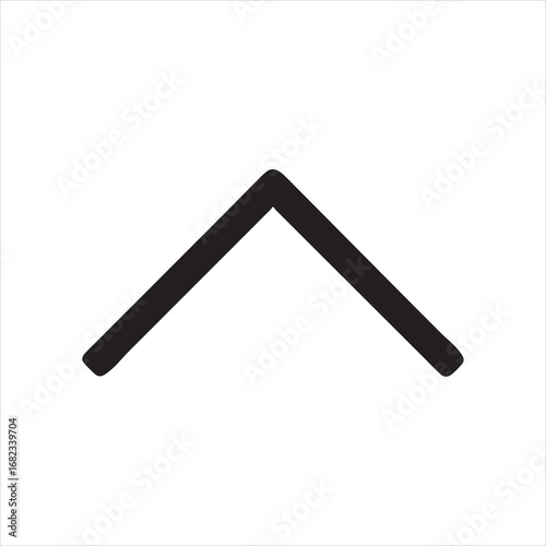  Chevron Up Icon Vector Illustration
