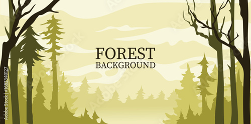 Forest backround, jungle wallpaper landscape