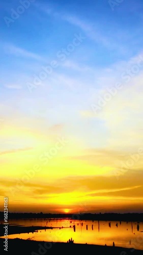 sunset over the sea