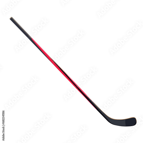 hockey stick isolated in White Background, hockey stick vector, Flat lay vector illustration