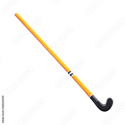 hockey stick isolated in White Background, hockey stick vector, Flat lay vector illustration