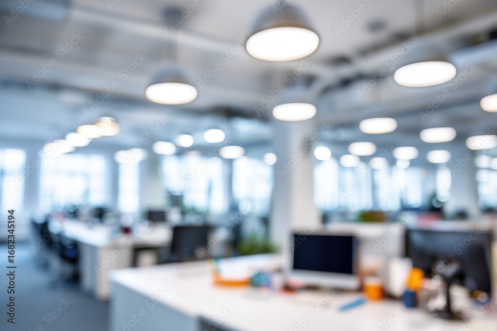 custom made wallpaper toronto digitalBlurred office interior, bright, airy