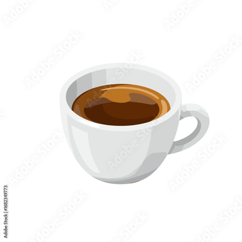 hot coffee in white cup