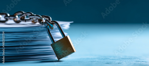 Stacked files and a lock 